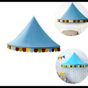 Kids tent over the bed